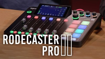 Rode Roadcaster Pro II RCP2 featuring For Podcasters, Streamers, and Musicians

4 High-End Mic/Line/Instrument Preamps

6 Faders and Large Color Touchscreen

Multitrack Recording to microSD or USB

Mix-Minus for Phone Call Interviews

Studio-Quality APHEX Processing

4 Headphone Outputs for Host and Guests

8 Programmable Pads for Audio, FX & MIDI

Dual USB Ports for Two Host Devices

Bluetooth for Calls & Wireless Playback