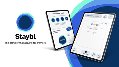 Staybl is the first web browser technology designed to compensate for hand tremors and improve access to digital experiences for those living with Parkinson’s Disease and other essential tremor conditions.
