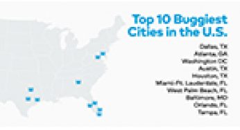 Thumbtack Reveals the Top 10 Buggiest Cities in the U.S.