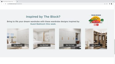 Inspired by "The Block"? Customers can now bring to life their dream wardrobe with these wardrobe designs inspired by Guest Bedroom One and Master Bedroom weeks on Australia's #1 renovation reality TV show.