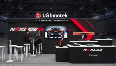 An aerial view of LG Innotek’s booth at the DVN Lighting Workshop in Munich on February 19 and 20, 2025.