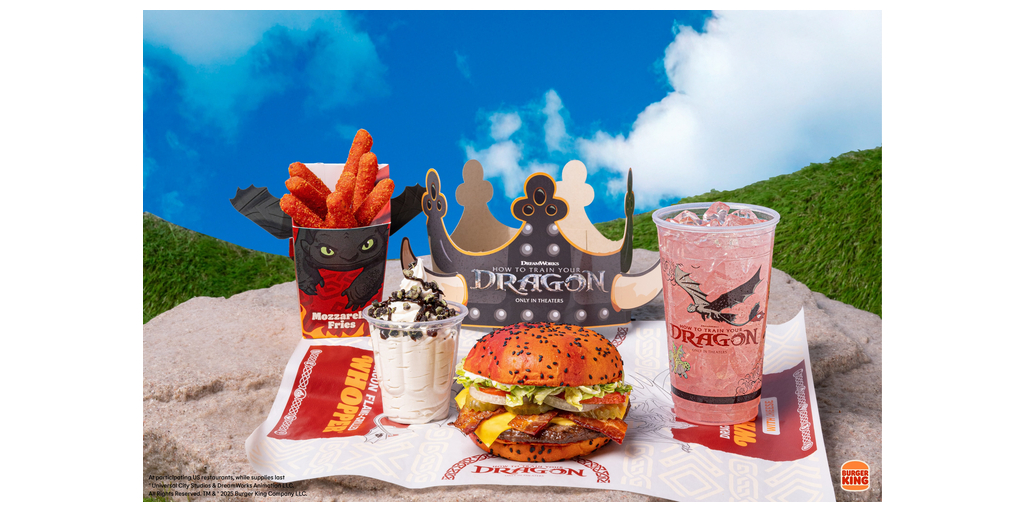 Fire-Breathing Meets Flame-Grilling: Burger King® Introduces Epic New Menu Inspired by the Highly Anticipated How to Train Your Dragon Film