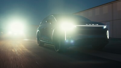 The Groom and his bride, portrayed by TimothIe Chalamet and Larsen Thompson, respectively, hijack a Lucid Gravity, and rides on towards the horizon in Lucid’s latest creative campaign, ‒Driven.–