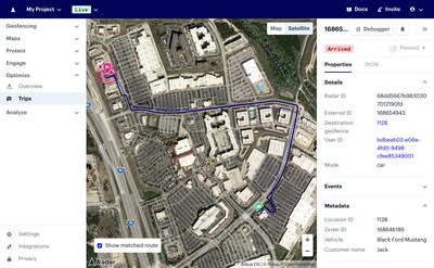 Radar Optimize: Pickup, delivery, workforce, and fleet tracking