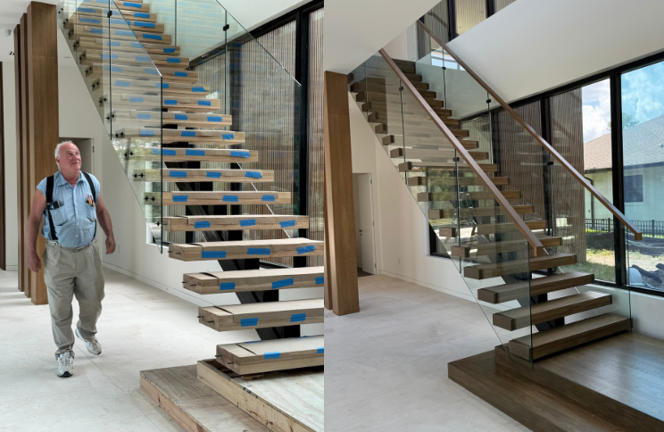 Modern Floating Staircase Transformation – Orlando, FL